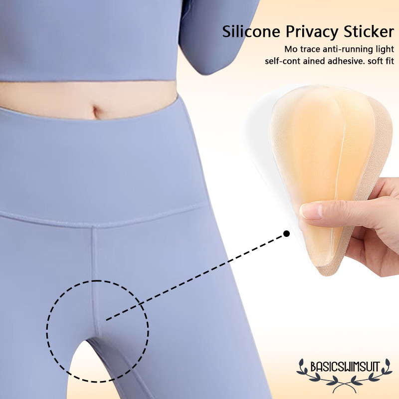 🧡Basic swimsuit💛 แผ่นซิลิโคน บิกินี่ ใหม่รูปตัว Y Private silicone patch ปกปิดรอยนูน สำหรับผู้หญิง S
