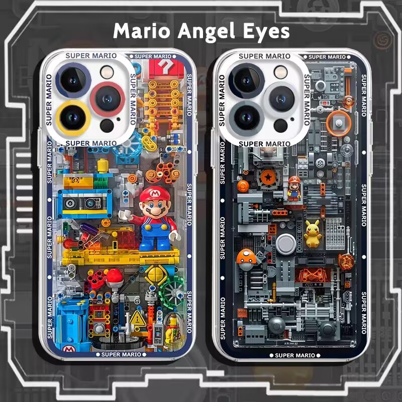 Super Mario Bros Super Mario Bros สําหรับ INFINIX GT 20 Pro สมาร์ท 10 Plus 9 8 ร้อน 50 40i หมายเหตุ 40 30 Pro 5G HOT50 Smart10 shell น่ารักโปร่งใสตลก