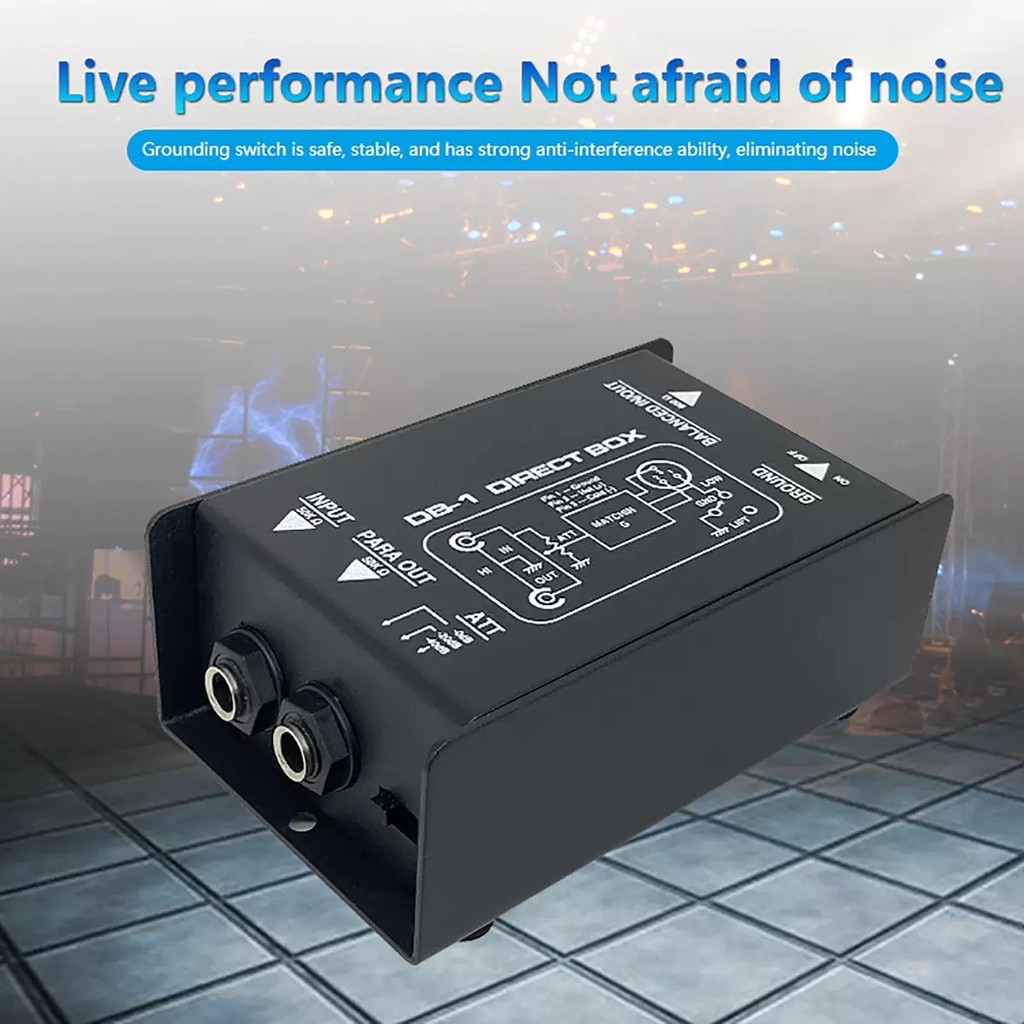 DI Box DIRECT DIRECT BOX Impedance Conversion DI BOX DI Effect Audio Isolator Passive DI Box