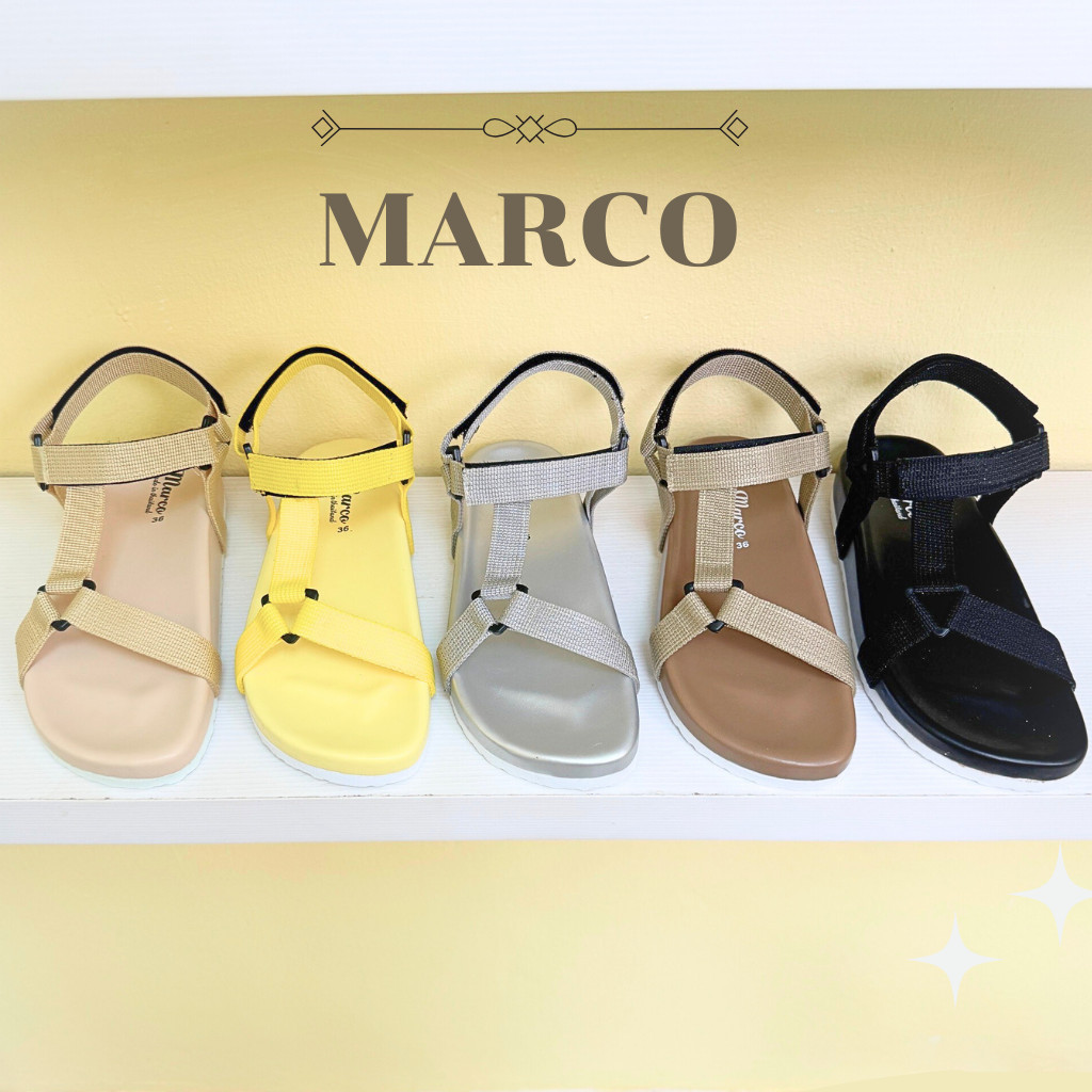 รองเท้าแตะรัดข้อ แบรนด์ MARCO รุ่น G1006 สุดเท่ รัดข้อเท้าปรับได้