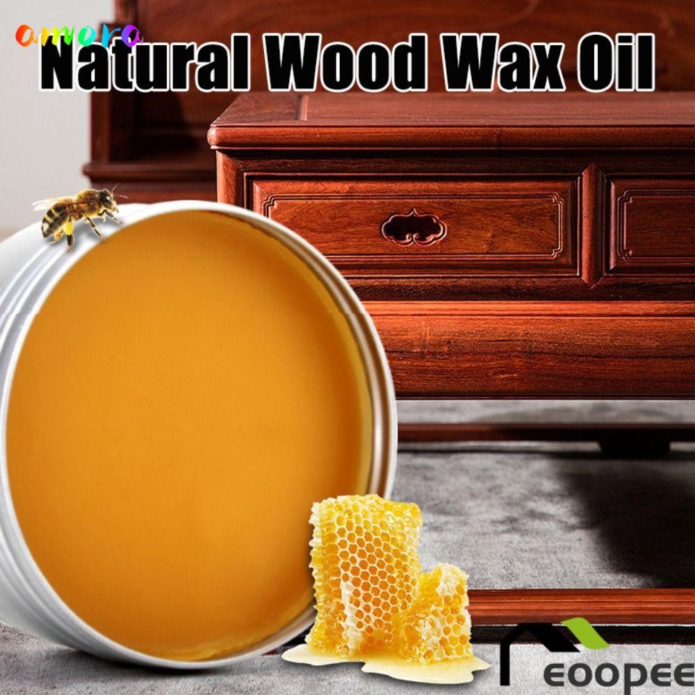 AMORA เฟอร์นิเจอร์ไม้ขัดขี้ผึ้ง,ซ่อมกันน้ําไม้ธรรมชาติ Conditioner,แบบดั้งเดิม Brightening Polisher Wood Care Wax Oil