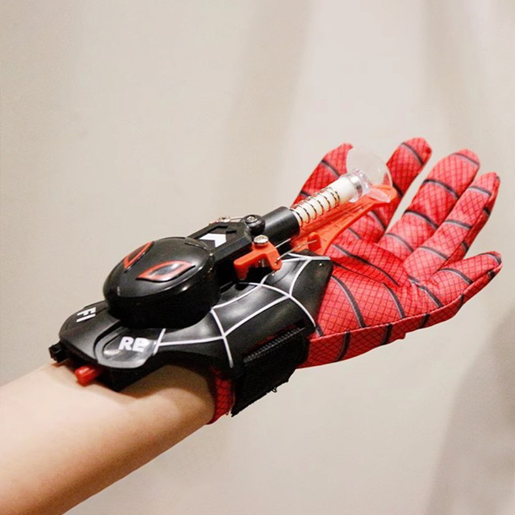 ไฟฟ้า Spider Web Shooter ของเล่น Auto Rewind Web Shooter เครื่องแต่งกายของเล่นสนุกกิจกรรมกลางแจ้งของ