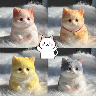 ThaiJOY Taba Squishy Cat ทาบะสกุชชี่แมว ของเล่นนุ่มนิ่ม สโลว์ บีบคลายเครียด จําลองแมวน่ารัก ของขวัญสร้างสรรค์