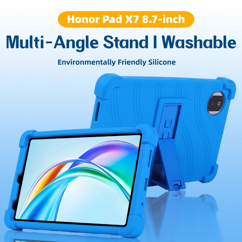 เคสสําหรับ HONOR Pad X7 2025 8.7 นิ้ว JMS-W09 แท็บเล็ตเด็กกันกระแทกเปลือกอ่อนขาตั้งซิลิโคนอ่อนนุ่มฝาครอบป้องกัน