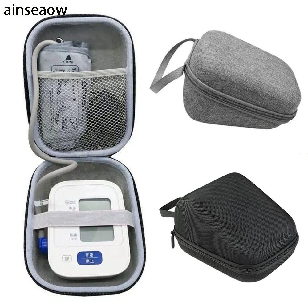 AINSEOW กระเป๋าวัดความดันโลหิต, กระเป๋าเก็บ Tonometer ความจุสูงแบบพกพา, รูปแบบเหตุผลกันน้ํา Hard EVA Upper Arm Monitor กระเป๋าสําหรับความดันโลหิต Omron