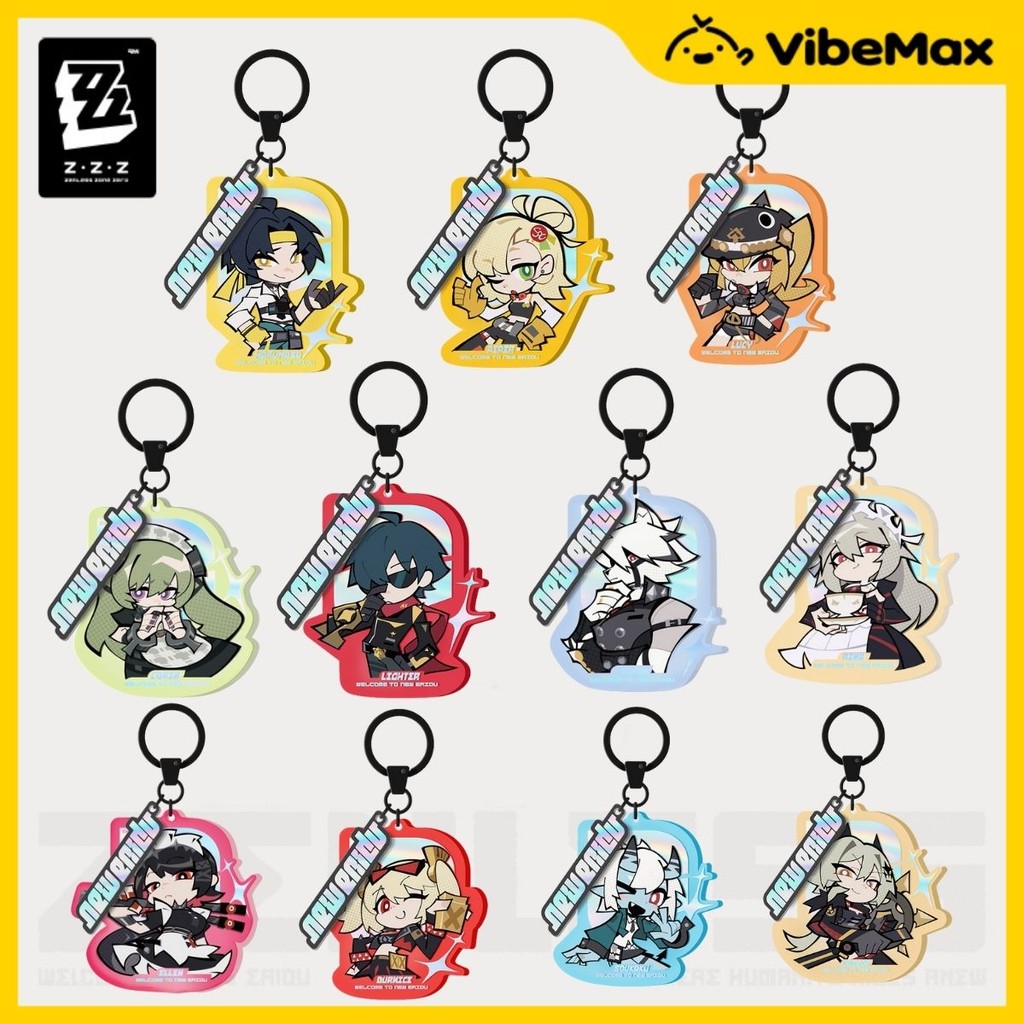 [✨NEW⚡พร้อมส่ง] Zenless Zone Zero พวงกุญแจ Official Merch Chibi Acrylic Keychain ซีรีส์ Ridu Series