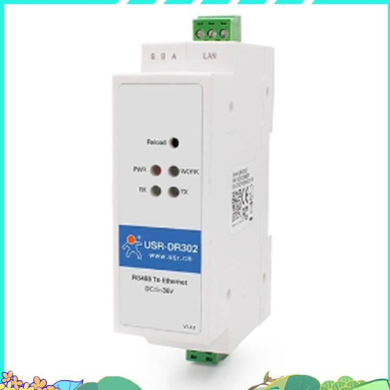 USR-DR302 Din Rail Serial RS485 ถึง Ethernet TCP IP Server โมดูล Ethernet Converter Modbus RTU ถึง M