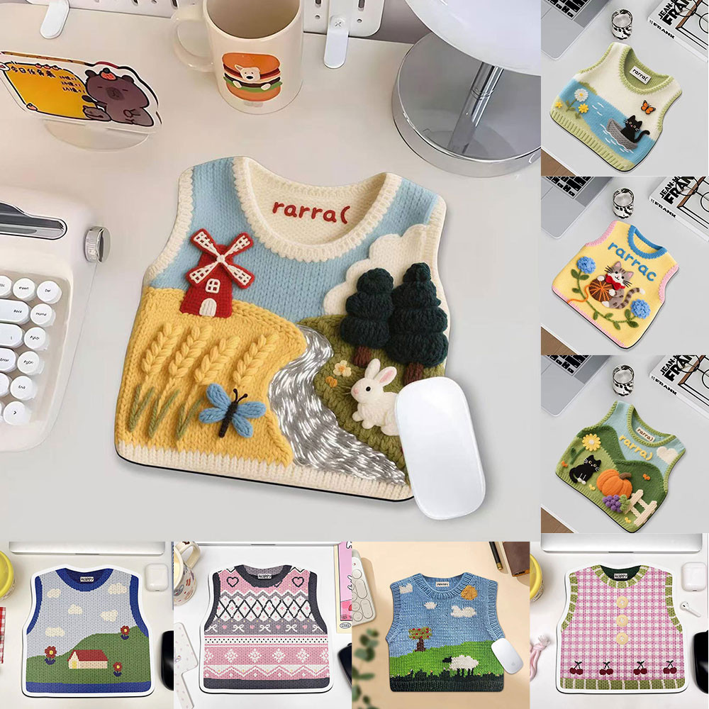 อุปกรณ์เสริมคอมพิวเตอร์การพิมพ์เสื้อกันหนาว 3ง ภาพแผ่นรองเมาส์ อัปเดต ออกแบบสร้างสรรค์การ์ตูนลื่นเดสก์ท็อปตกแต่ง