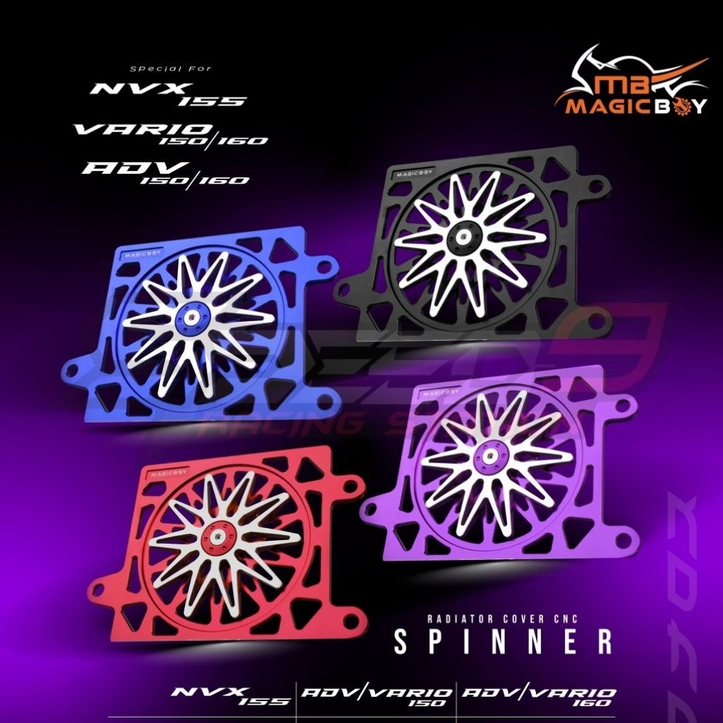 MAGICBOY COVER RADIATOR SPINNER NVX NVX155 VARIO150 ADV150 VARIO160 ADV160