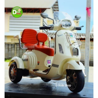 🔥8.8คันใหญ่🔥รถแบตเตอรี่เด็ก รถเวสป้าเด็ก 2 ที่นั่ง Vespa Sprint อุปกรณ์ครบ ของเล่น รถมอเตอร์ไซค์แบตเตอรี่ No.11544สวยมาก