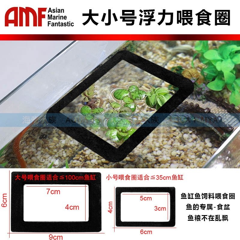 ให้อาหารแหวนโฟมแหวนให้อาหารปลาพิพิธภัณฑ์สัตว์น้ําประเภทลอยน้ําป้องกันรูปแบบใหม่เดินขนาดเล็กลอยตู้ปลา