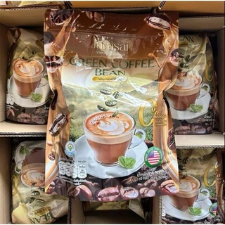 กาแฟลำใย (2 ห่อใหญ่ 60 ซอง) Green coffee bean กรีนคอฟฟี่บีนแจ่มใส