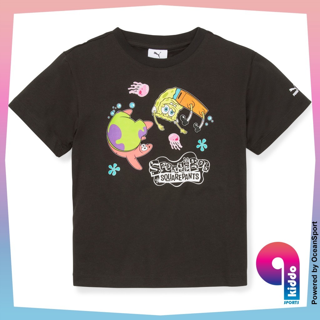 PUMA x BOB SPONGE เสื้อยืด PUMA สีดํา (53867501)