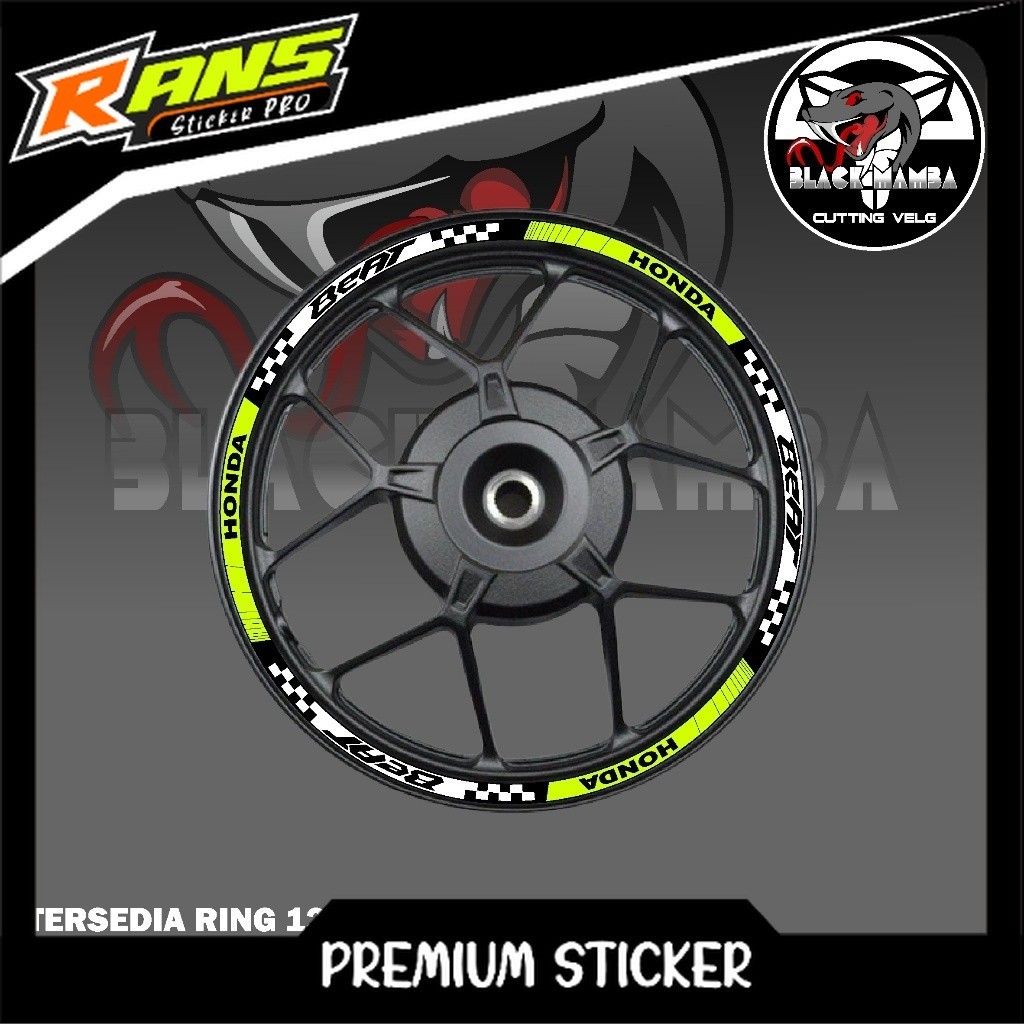 BEAT RIM STICKER - HONDA BEAT A03 TIRE/VELG VARIATION LIST STICKER