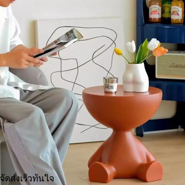 Yifeng Home โต๊ะข้างโซฟา น่ารัก ท๊อปเปิดปิดได้ มีที่เก็บของ วัสดุพลาสติก รุ่น 2025