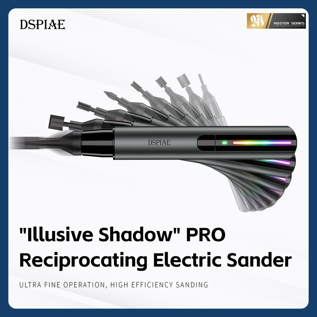 DSPIAE ES-A PRO ลูกสูบไฟฟ้า Sander เครื่องมือ "Illusive Shadow" PRO สําหรับ Gundam ทหารรุ่นทําเครื่อ