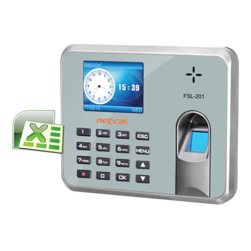 NEOCAL เครื่องสแกนลายนิ้วมือ รุ่น FSL-201 สีเงิน