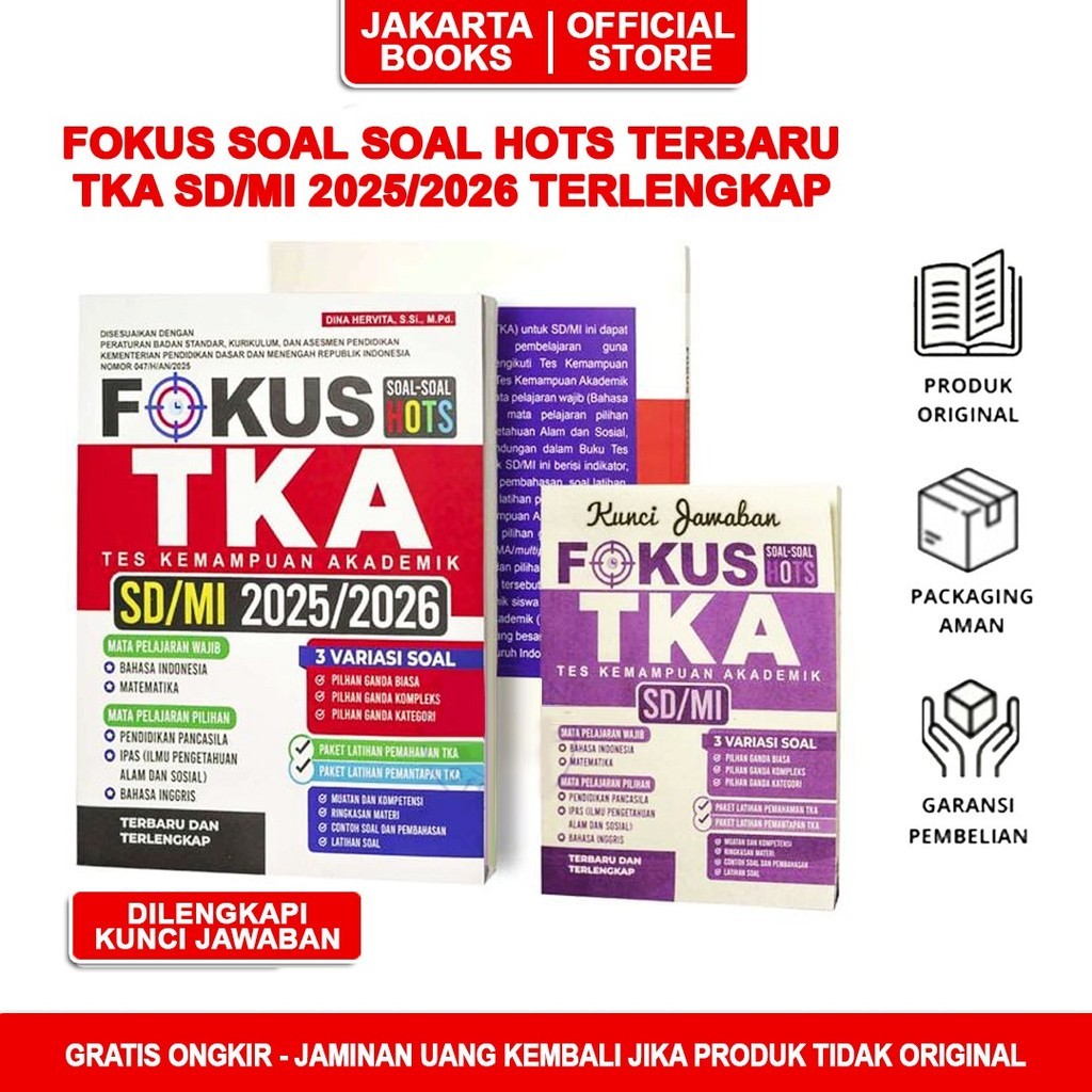 TKA SD/MI Book 2025/2026 Curriculum อิสระ - Focus TKA SD MI