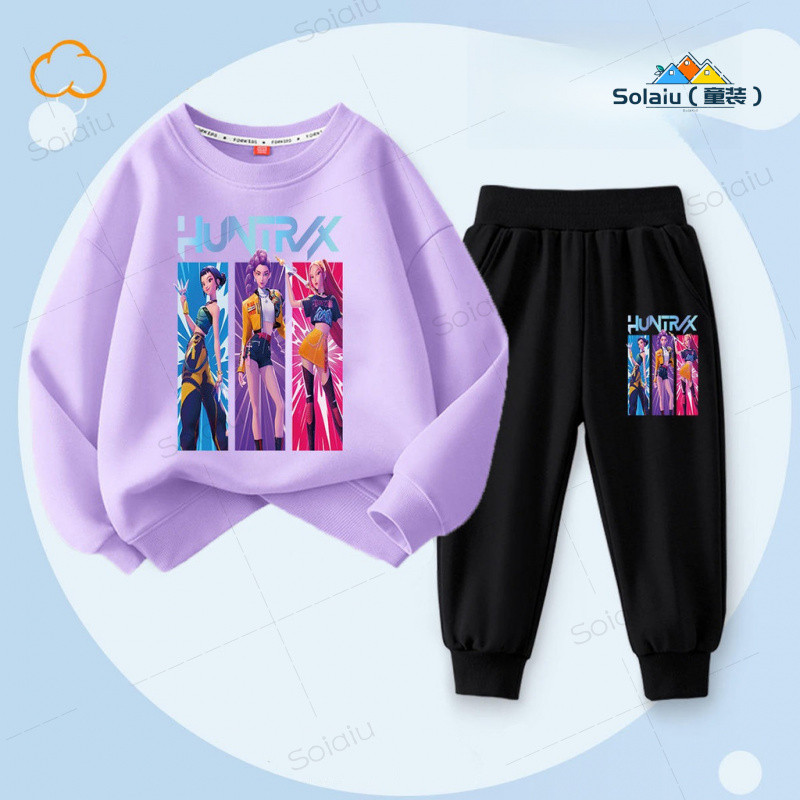 ชุดแขนยาวคอว่าวสำหรับเด็กสไตล์เกาหลี เหมาะสำหรับฤดูใบไม้เปลี่ยนสีและฤดูหนาว - รูปที่ 7