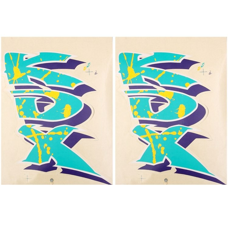 เหมาะสําหรับ kawasaki KDX250 KDX200 KDX125 รถจักรยานยนต์ Decal การใช้ถังสติกเกอร์ Labeling