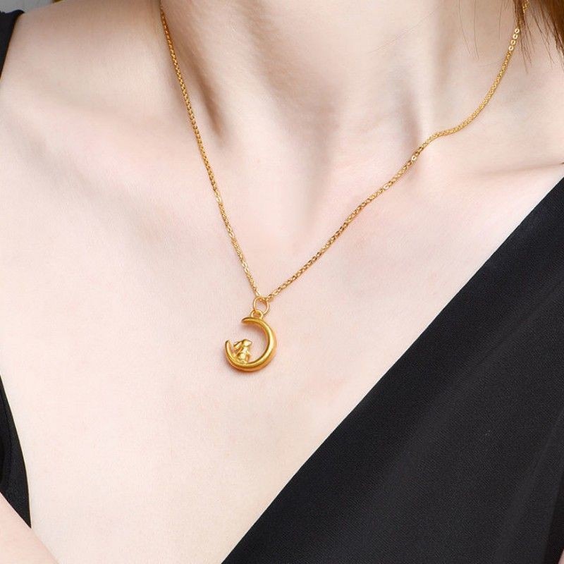 月亮จี้ขนาดเล็กใหม่จี้กระต่ายสร้อยคอใหม่สร้อยคอกระต่ายหมายเลขกระต่ายใหม่ sgh88988.my20251009