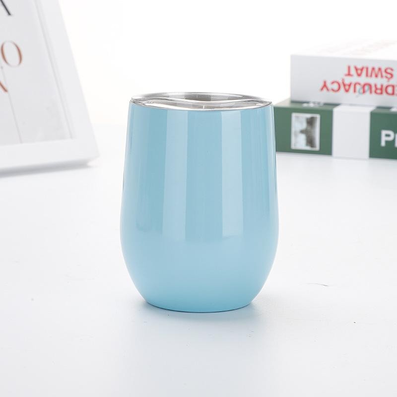 แก้วเก็บความเย็น ฝาสไลด์ ขนาด12oz. เคลือบเงา แก้วเยติทรงไข่ แก้วเยติ - รูปที่ 6