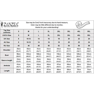 ZANZEA เสื้อผู้หญิงเกาหลีคอกลมสบาย ๆ แขนห้าส่วนแต่งระบาย ลายดอกไม้ต่อผ้า
