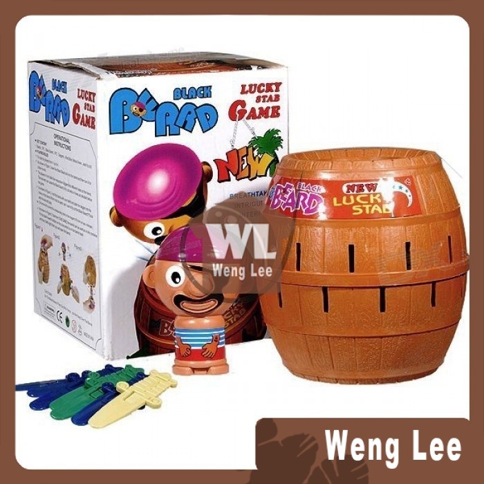 XL Size Running Man Pop Up Pirate Lord Barrel รูเล็ตเกมของเล่น