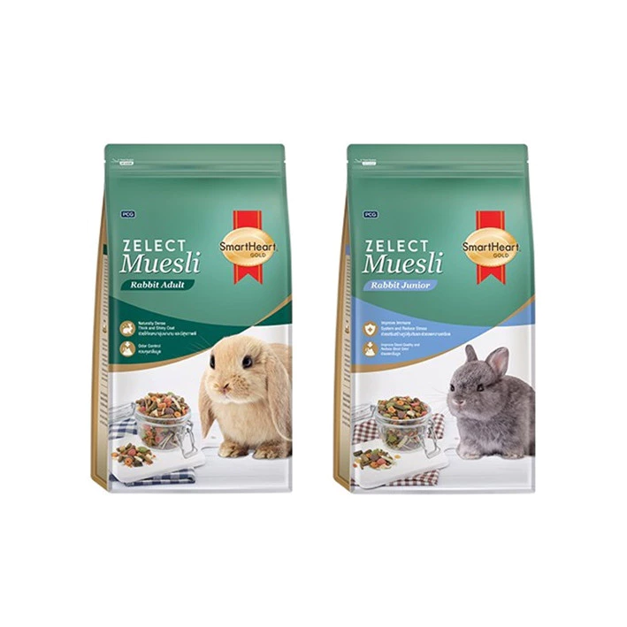 Zelect Muesli SmartHeart Gold สมาร์ทฮาร์ท โกลด์ อาหารลูกกระต่าย และ กระต่ายโต 500 กรัม