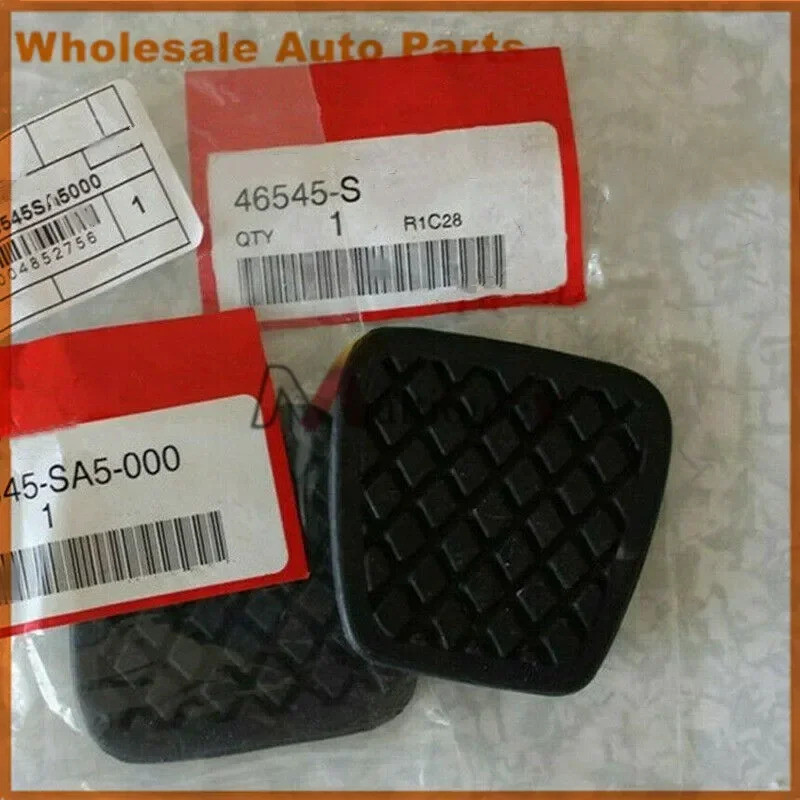 2PCS ใหม่รถอุปกรณ์เสริมคลัทช์เบรคเหยียบ Pad ยางสําหรับ Honda Accord CRV Civic 46545-SA5-000 46545SA5