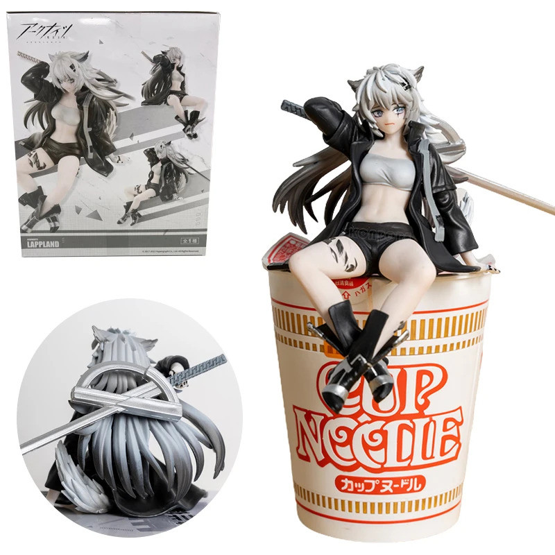 14 ซม.Arknights Lappland อะนิเมะรูปก๋วยเตี๋ยว Stopper Action Figure Arknights Kaltsit/Amiya ตุ๊กตาสะ
