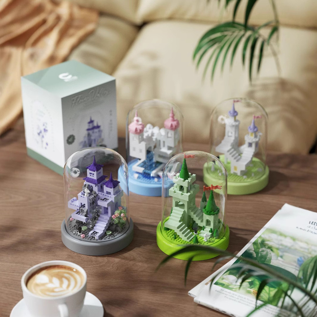 Chaole Chuang Valley Castle Building Blocks ประกอบของเล่นเครื่องประดับสาว Villa 7-7 ขายส่ง One Piece