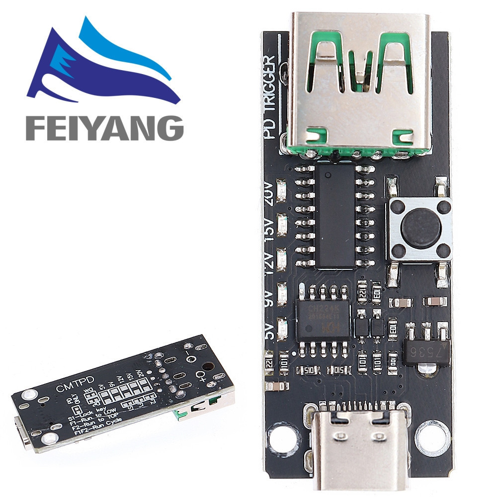 QC PD Fast Charging Trigger Board 100W 5A 5V 9V 12V 15V รูปที่ 3