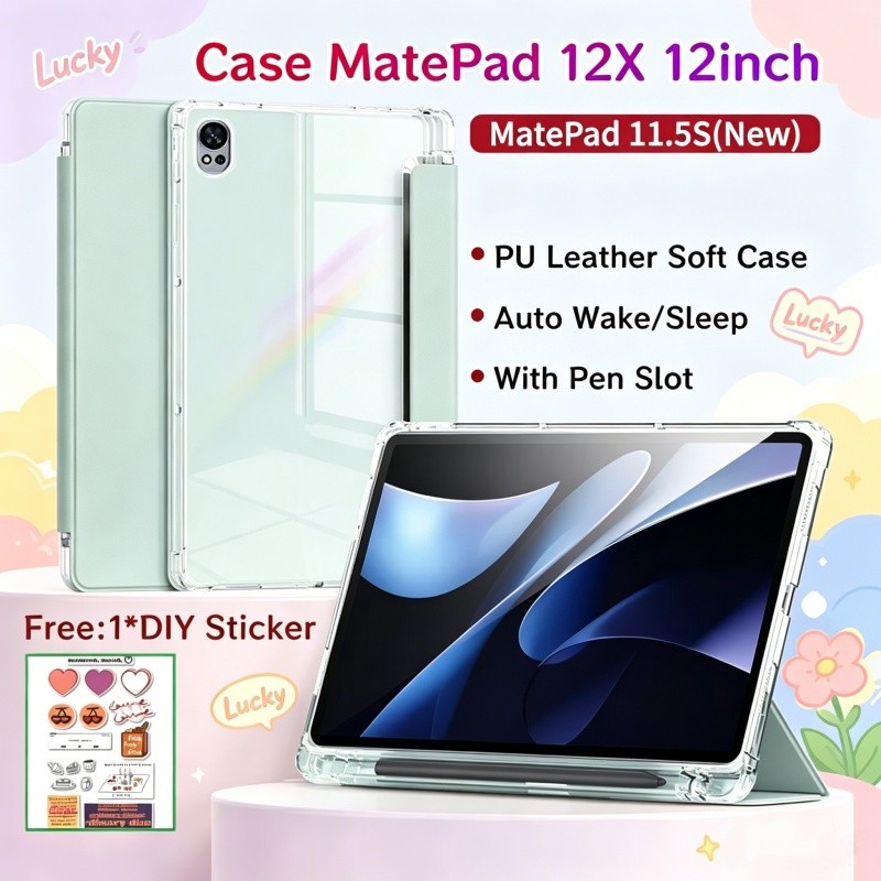 เคส Huawei MatePad 12X 12 นิ้วพร้อมช่องเสียบปากกาแม่เหล็กป้องกัน MatePad Pad 11.5S เคส MatePad 11.5 