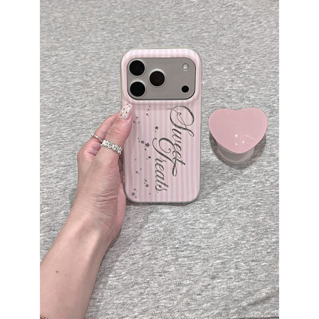 เคสโทรศัพท์เหมาะสําหรับiPhone 7 8 X XS XR XSMAX 11 12 13 14 15 16 17 Pro max Plus AirลายSweetheartภาษาอังกฤษ + Bracket Shock-Resistant Shock-Resistantกรณีรวมทุกอย่างZYJ7