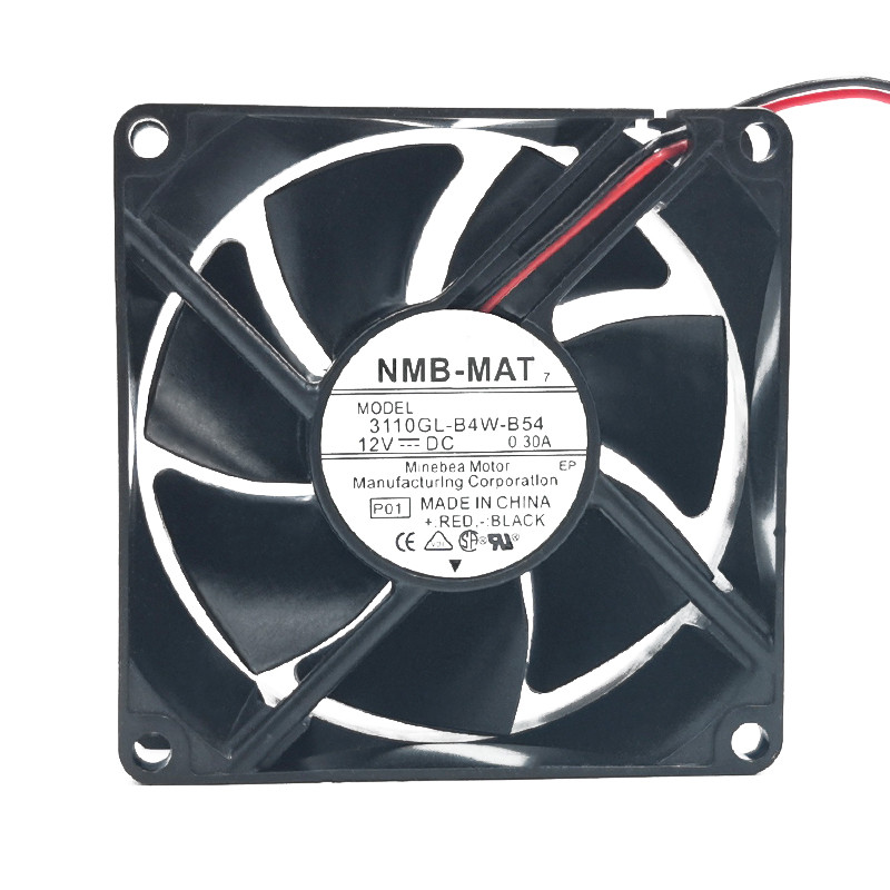 NMB 3110GL-B4W-B54 8025 12V 0.30A 8 ซม.CM สวิทช์พัดลมระบายความร้อน
