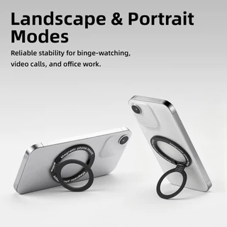 GOOJODOQ Magnetic Phone Stand Compatible with MagSafe 180° Flexible Angle Bare Metal Texture Grip