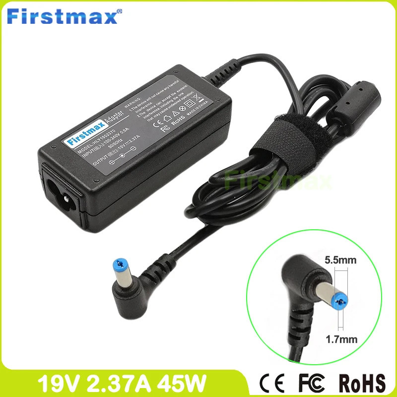 อะแดปเตอร์ไฟ AC 19V 2.37A 45W ที่ชาร์จแล็ปท็อปสําหรับ Acer Aspire E5-553 E5-553G E5-573 E5-574 E5-57