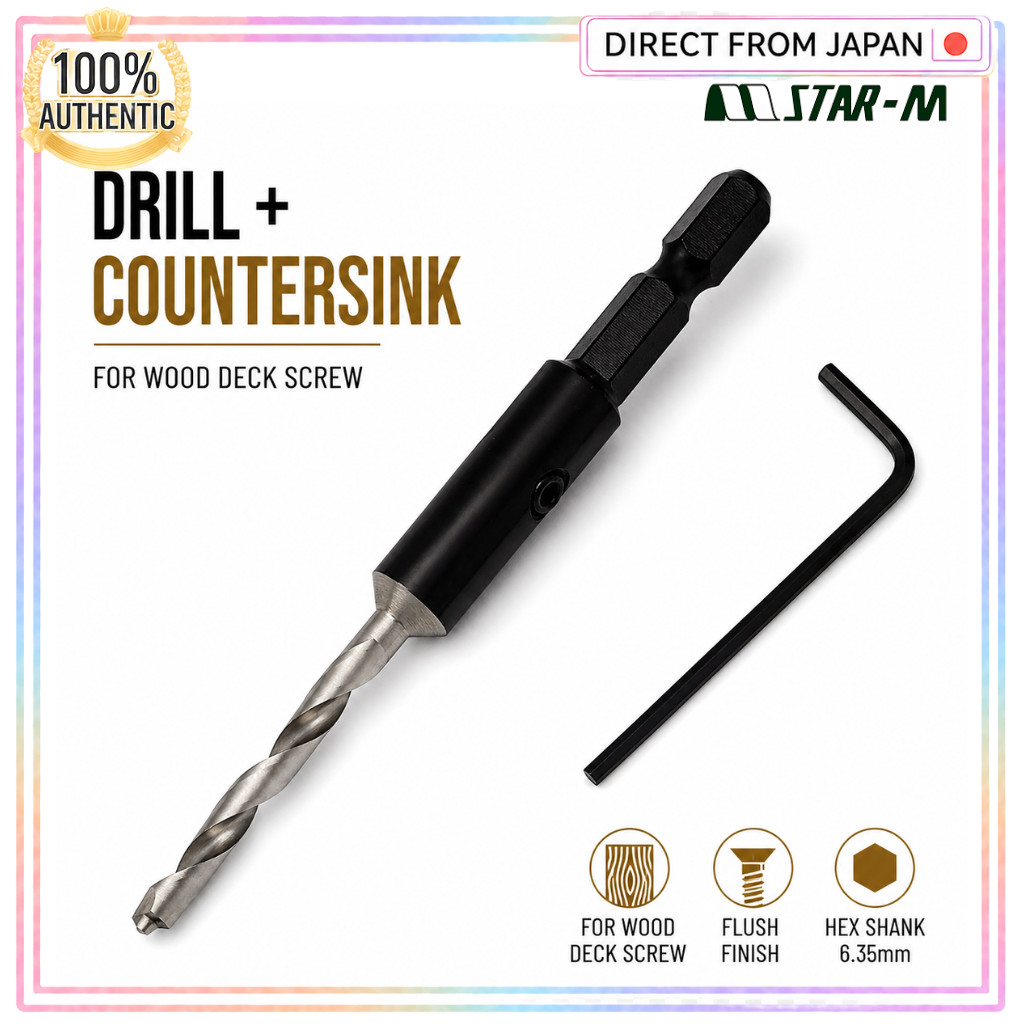 Star M Wood Deck Screw Hole Drill 3.5X10X60L to 4.5X10X115L