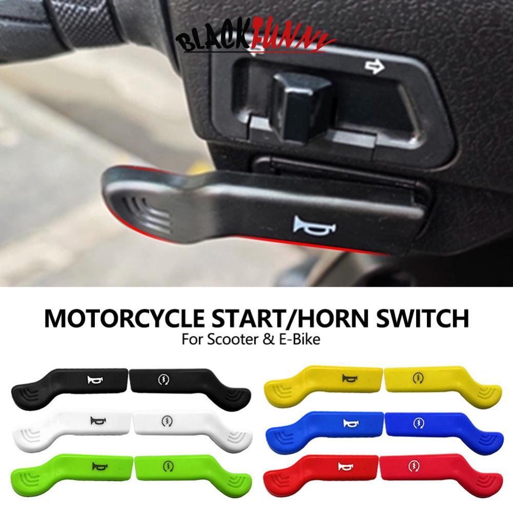 BLACKFUNNY 2 ชิ้นรถจักรยานยนต์เริ่มต้นฮอร์นสวิทช์ขยายปุ่ม Handlebar Extender ควบคุมอุปกรณ์เสริมสําหร