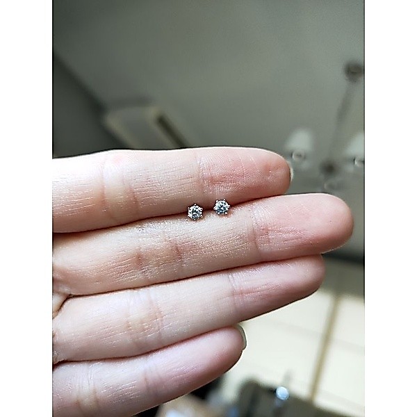 Galaroom Jewelry ต่างหูเพชรสวิสcz ขนาด 10 ตัง