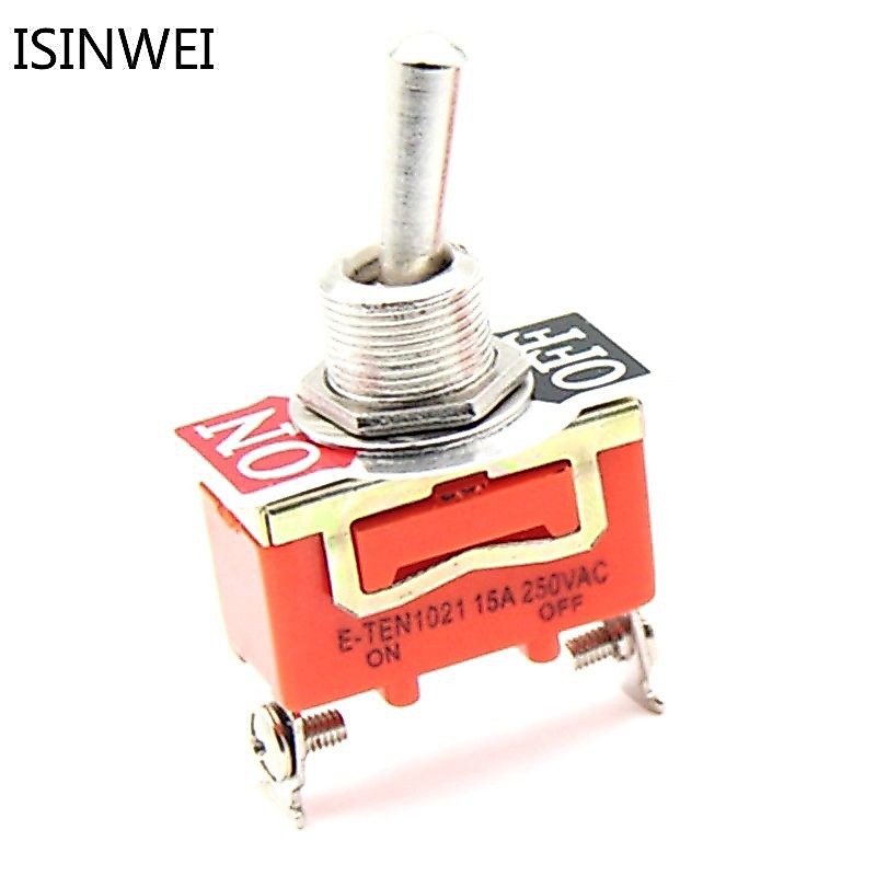 ถูกสุด!! พร้อ​มส่ง​   ในไทย  e-ten1021 2 - pin on - off 15 a 250 v สวิทช์สลับสีส้ม 1 ชิ้นสินค้าพร้อมส่งค่ะ
