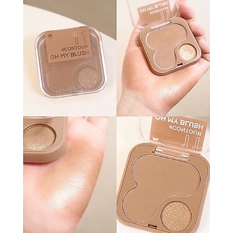 OH 𝗠𝗬 𝗕𝗟𝗨𝗦𝗛 𝟮𝗜𝗡𝟭 คอนทัวร์สีน้ำตาลธรรมชาติ🤎 เนียนขั้นสุด สีคอนทัวร์ที่เหมาะกับเฉดสีของผิวคนไทยที่สุด