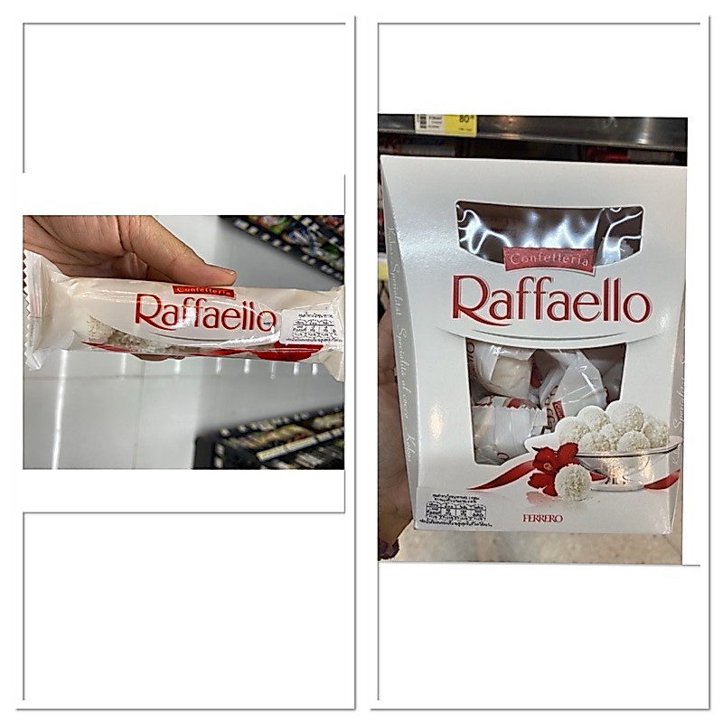 Raffaello ( Ferrero Brand ) 40 G. - 230 G. ราฟฟาเอลโล ขนมหวาน รสมะพร้าว สอดใส้ครีมรสนม (เฟอเรโร)