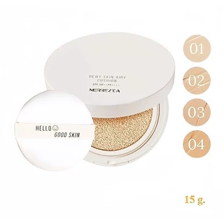 ** 1 ตลับ ** Merrezca Dewy Skin Airy Cushion SPF50+/PA++++ คุชชั่น ตลับ15 g.