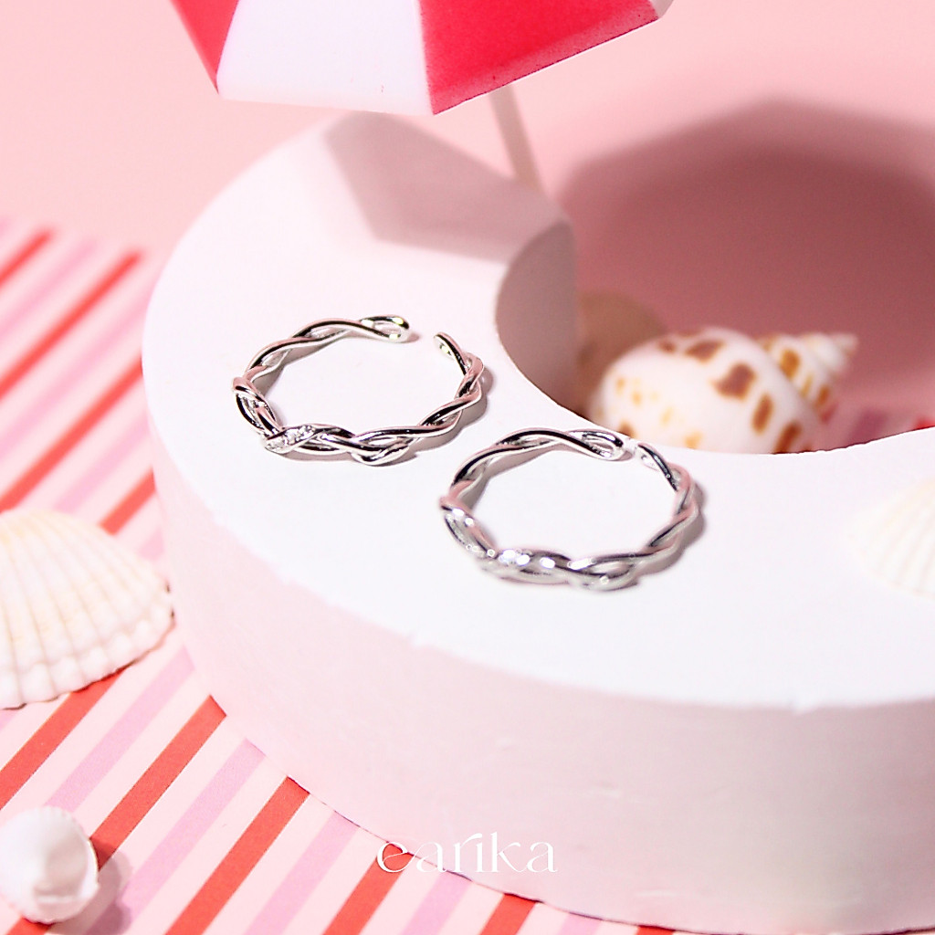 earika.earrings - liana of the soul ring แหวนคู่เกลียว เงินแท้ เหมาะสำหรับคนแพ้ง่าย
