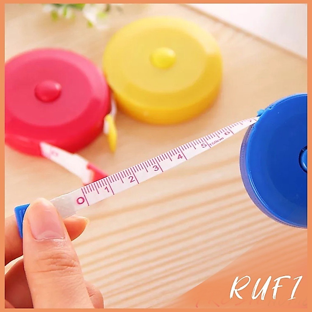 RUFI ตลับสายวัดตัว สายวัดเอว สายวัดรอบเอว **มาตราวัดเคลื่อไป 2 มิน** ตลับเมตร