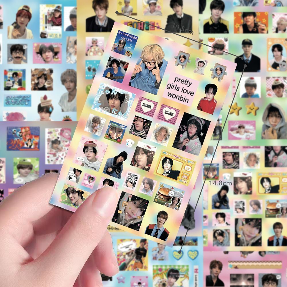 8 หน้า rizze HD สติกเกอร์ตัดฟิล์มสร้างสรรค์ตกแต่ง diy