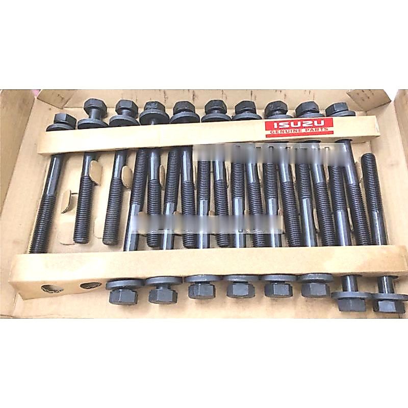 ส่งไว สกรูฝาสูบ น๊อตฝาสูบ อีซูซุDMAX แท้ห้างเหมาประมูลมา ราคา(18ตัว/ชุด)