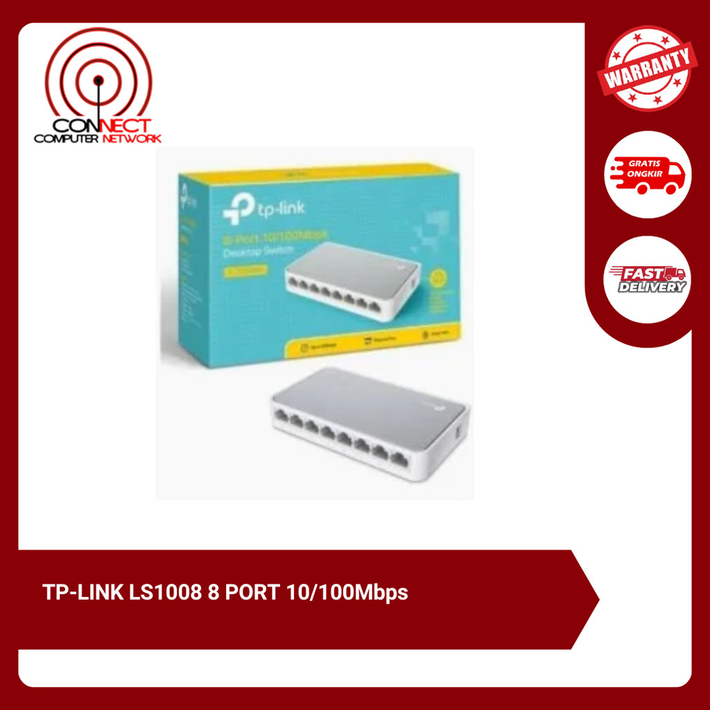 TP-LINK LS1008 8 PORT 10/100Mbps
